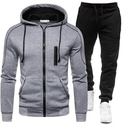 Buy Center 2024 Men’s Tracksuit - Warm Double Zipper Jacket & Pants - Buy Center UK
