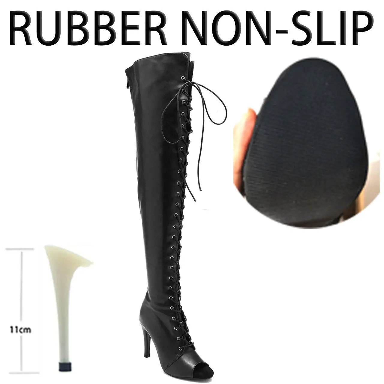 Buy Center Black High Women Heels - Soft Peep Toe Stilettos for Dance - Buy Center UK