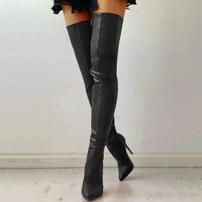 Buy Center Women's Over-The-Knee Boots - Pointed Toe, High Heels - Buy Center UK