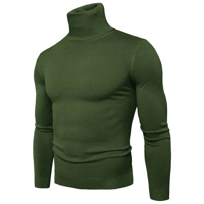 Buy Center Men's Black Turtleneck Sweater - Warm Slim Fit Autumn Top - Buy Center UK