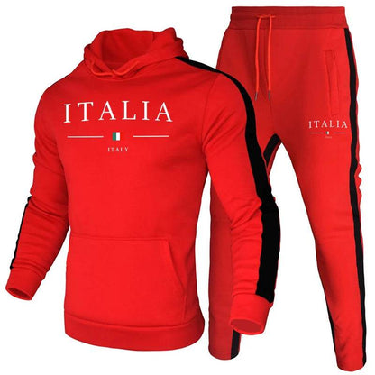 Buy Center Italy Trend Hooded Sweatshirt & Jogger Pants Set - Buy Center UK