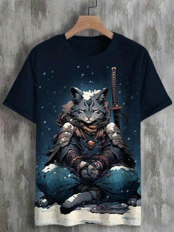 Buy Center Men's Ukiyo-E 3D Printed T-Shirts - Summer Casual Tees - Buy Center UK