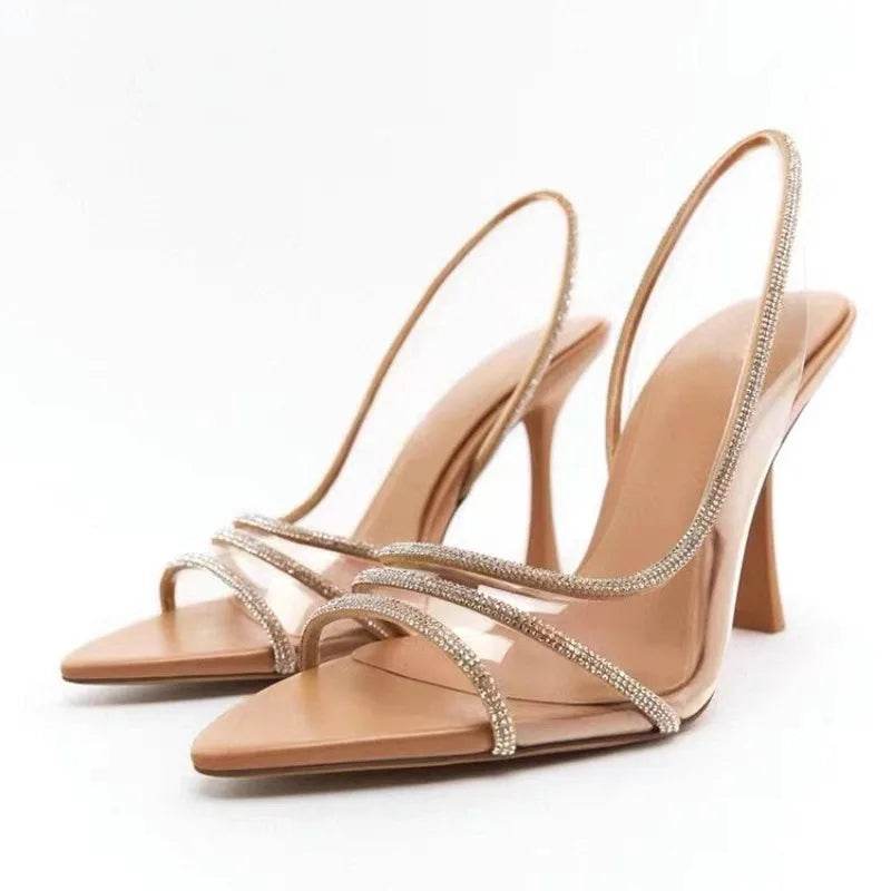 Buy Center Thin Heel High Heels - Sexy Open Toe Sandals for Women - Buy Center UK