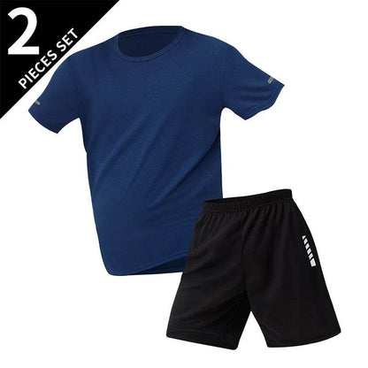 Buy Center Plus Size Men's Quick-Drying Shorts Suit - T-Shirt & Shorts - Buy Center UK