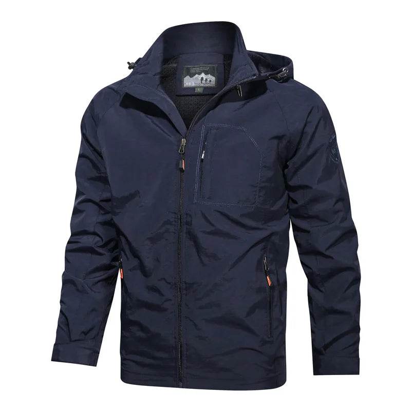 2025 Spring Thin Windbreaker Jacket for Men - Lightweight, Hooded Design - Buy Center UK