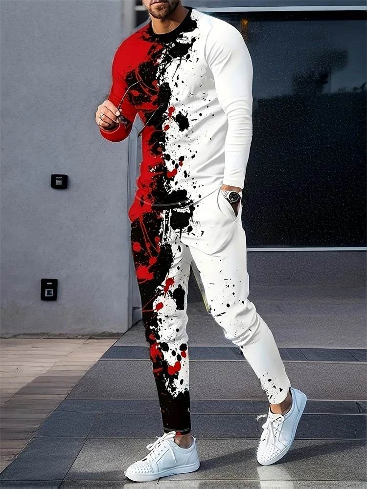 Urban Street Fashion 2pcs Suit - Demon 3D Printed Long Sleeve Shirt - Buy Center UK