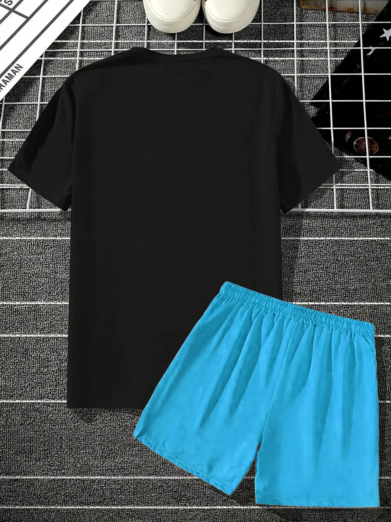 Buy Center Men's 3D Printed Casual Shorts Set - Summer Comfort Style - Buy Center UK