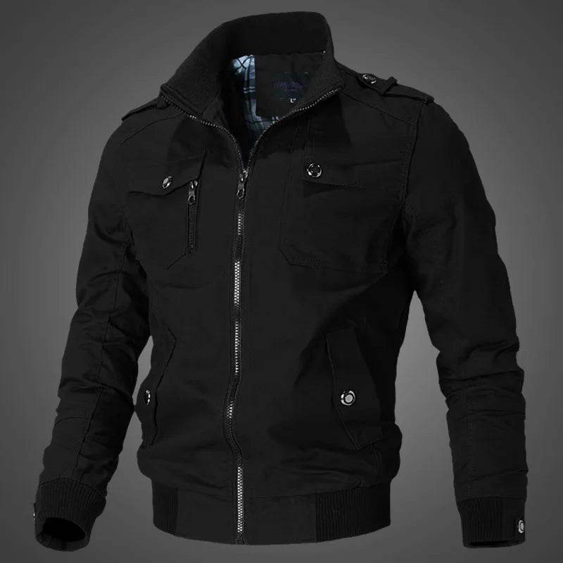 Buy Center Large Size Men's Cargo Jacket - Casual Military Style - Buy Center UK