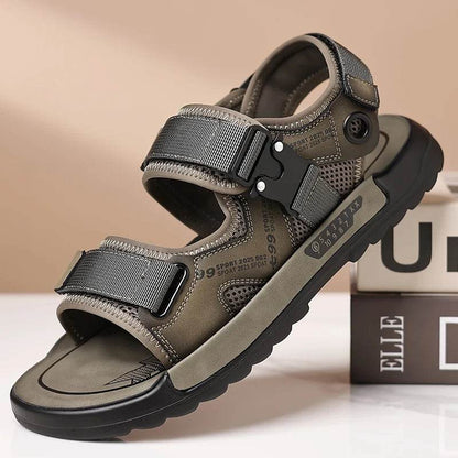 Buy Center Handmade Men's Leather Sandals - Lightweight & Comfy - Buy Center UK