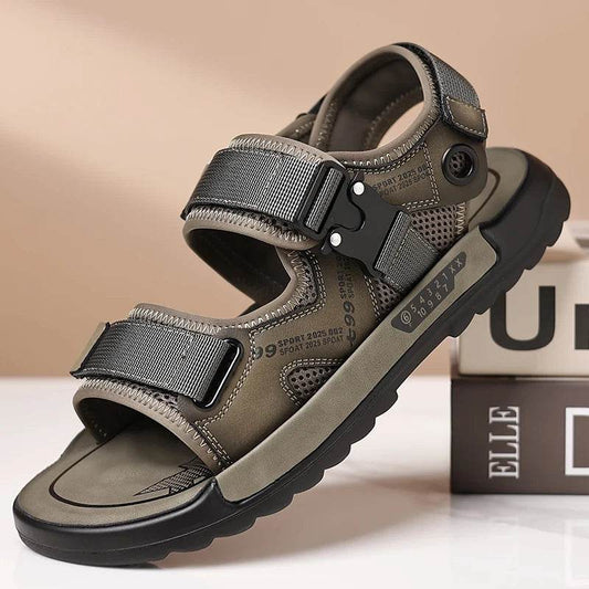 Buy Center Handmade Men's Leather Sandals - Lightweight & Comfy - Buy Center UK