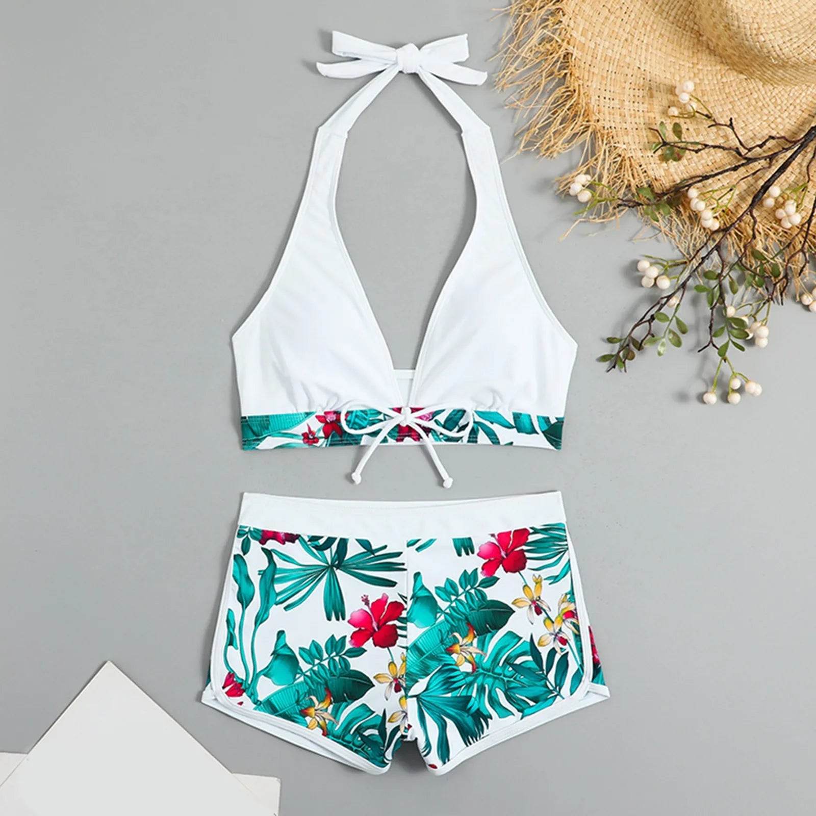 Buy Center Tropical Print Bikinis Set for Teens – Affordable Swimwear - Buy Center UK