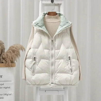 Buy Center Women's 2024 Winter Sleeveless Down Vest - Ultra-Light & Warm - Buy Center UK