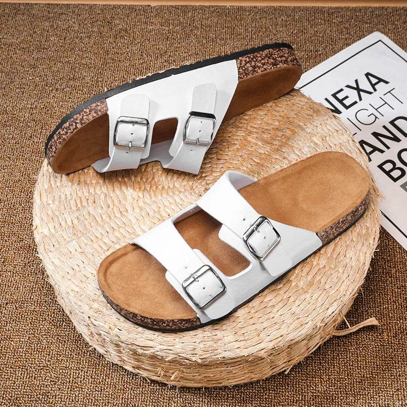 Buy Center Unisex Brik Flat Sandals - Comfortable Beach Slides - Buy Center UK