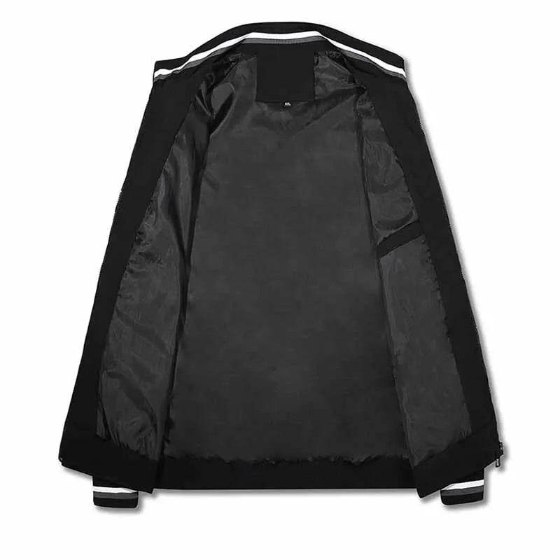 Windbreak Men's Bomber Jacket - Casual Zipper Coat for Outdoor Sports - Buy Center UK