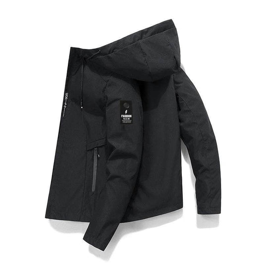Buy Center Men's Windproof Jacket - Casual Hooded Hiking Gear - Buy Center UK