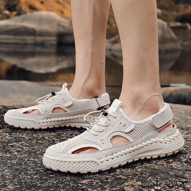 Buy Center Men's Leather Sandals - Outdoor Sports & Beach Shoes - Buy Center UK