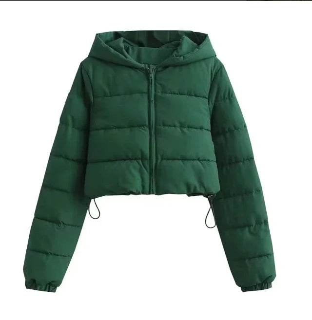 Buy Center Women's Fall Winter Puffer Jacket - Cropped, Oversized Style - Buy Center UK