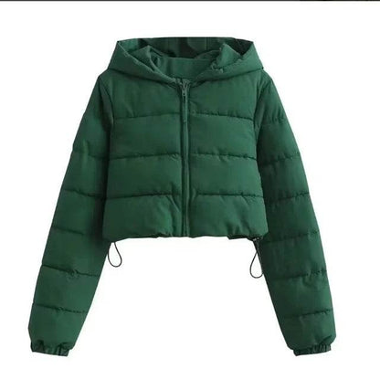 Buy Center Women's Fall Winter Puffer Jacket - Cropped, Oversized Style - Buy Center UK