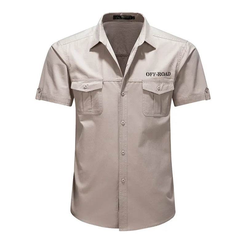 Buy Center Army Green Men's Casual Shirt - Breathable Cotton Style - Buy Center UK