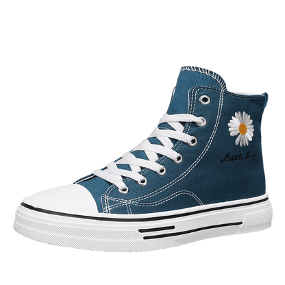 Buy Center Men’s High Top Sneakers - Breathable Canvas, Platform Style - Buy Center UK