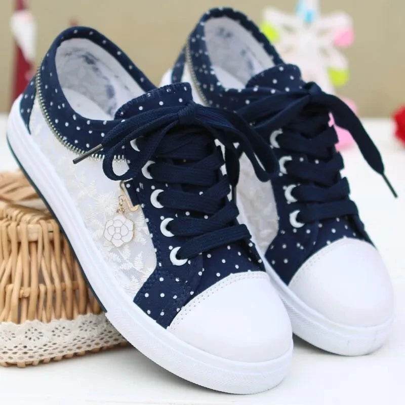 Buy Center Summer Girls Casual Shoes - Breathable Canvas Sneakers - Buy Center UK