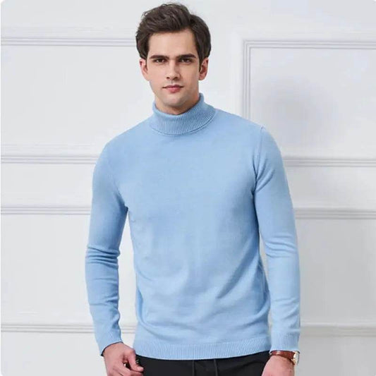 Buy Center Cashmere Cotton Blend Turtleneck Sweater - Warm & Stylish - Buy Center UK