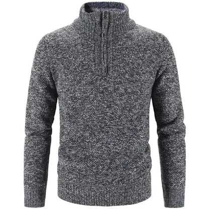 Buy Center Men's Fleece Sweater - Half-Zip Turtleneck Pullover - Buy Center UK