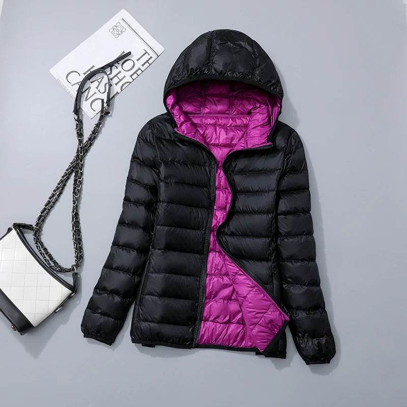 Buy Center Ultra Light Down Jacket - Stylish Hooded Winter Coat - Buy Center UK