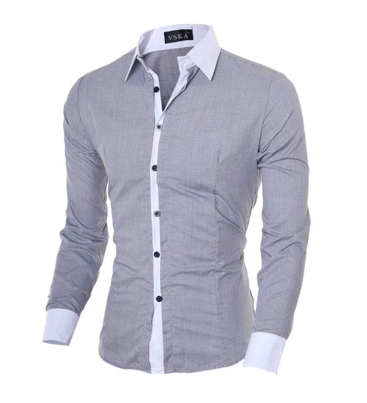 Buy Center Men's Stripes Long Sleeve Shirt - Slim Fit & Casual Style - Buy Center UK