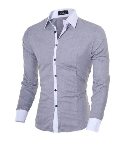 Buy Center Men's Stripes Long Sleeve Shirt - Slim Fit & Casual Style - Buy Center UK