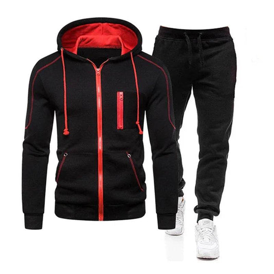Buy Center 2024 Men’s Tracksuit - Warm Double Zipper Jacket & Pants - Buy Center UK