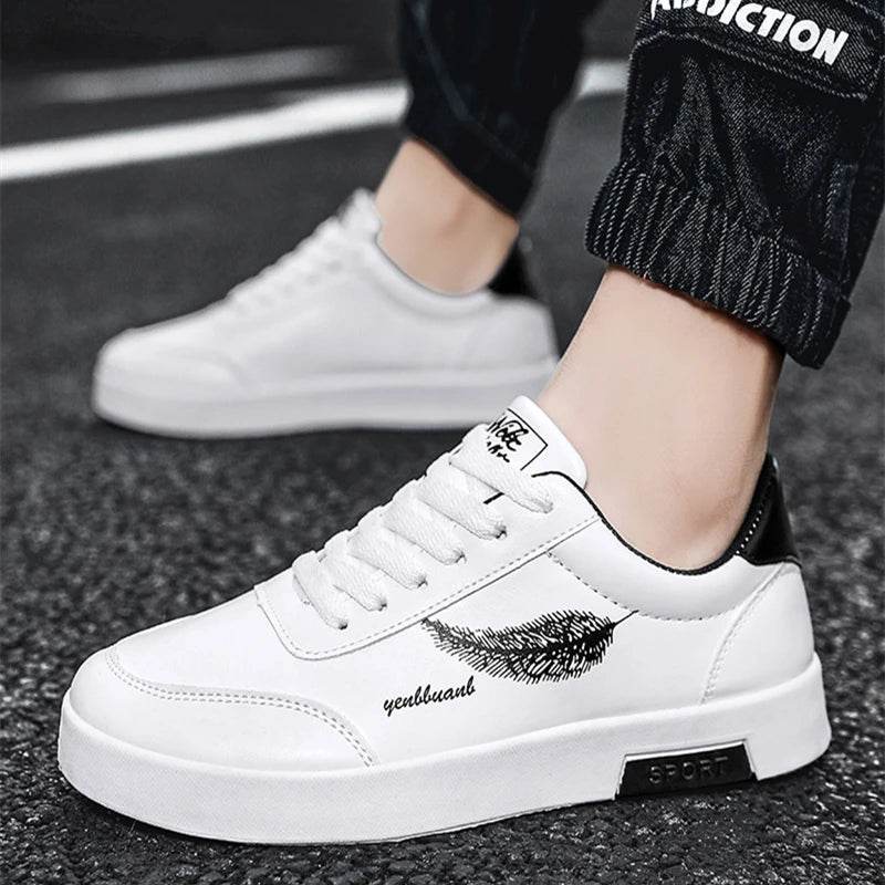 Buy Center Men's Small White Canvas Shoes - Breathable Casual Style - Buy Center UK