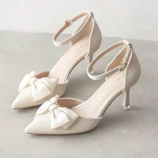 Elegant Mary Jane Women's Heels - Pointed Stiletto for Bridal & Casual - Buy Center UK
