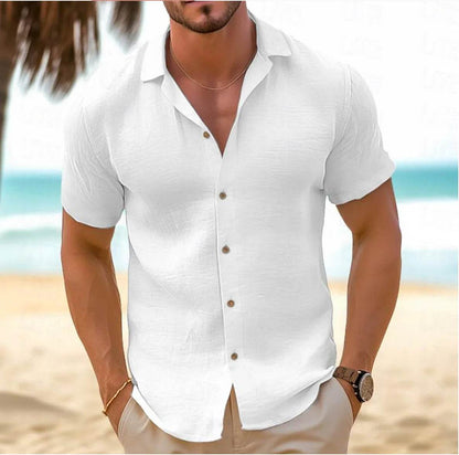 Buy Center Men's Button Up Short Sleeve Shirt - Casual Summer Style - Buy Center UK