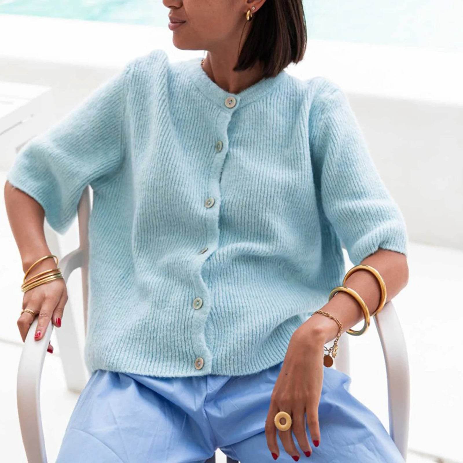Buy Center Vintage Y2K Cardigan - Women’s Short Sleeve Knitwear - Buy Center UK