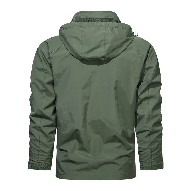 2025 Spring Thin Windbreaker Jacket for Men - Lightweight, Hooded Design - Buy Center UK