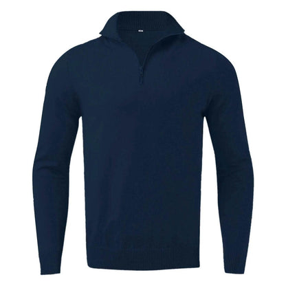 Buy Center Zipper Turtleneck Men's Sweater - Casual Knit Pullover - Buy Center UK
