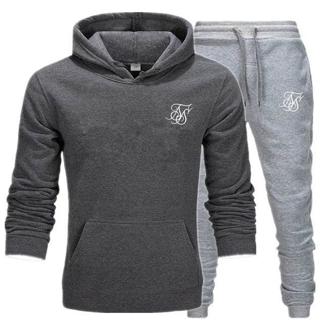 Sik Silk Men’s Tracksuit - Stylish Sweatshirt & Sweatpants Set - Buy Center UK