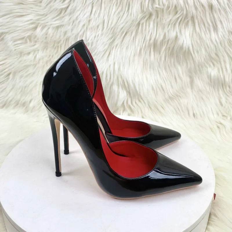 Buy Center Black Pointed High Heels for Women - Sexy 12cm Pumps - Buy Center UK