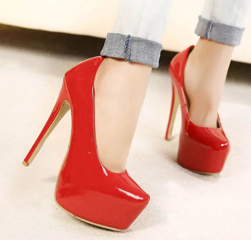 Buy Center 15cm High Heels - Platform Pumps for Nightclub & Weddings - Buy Center UK