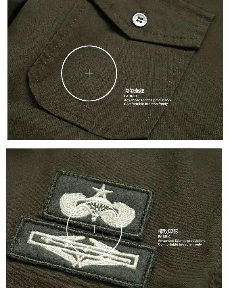 Buy Center Men’s Long Sleeve Cotton Shirt - Military Fitness Style - Buy Center UK