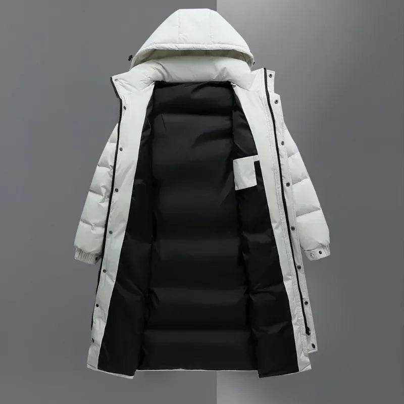 Buy Center Men’s Long Puffer Jacket - Windproof & Warm Winter Coat - Buy Center UK