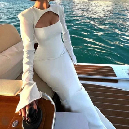Customized Mermaid Black Prom Dress - Elegant Long Sleeves for Women - Buy Center UK