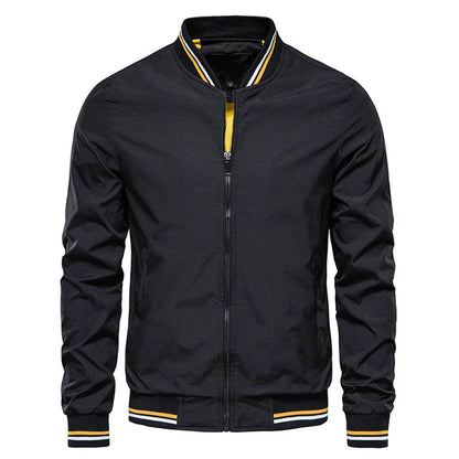 Buy Center Black Bomber Jacket for Men - Slim Fit, Casual Style - Buy Center UK