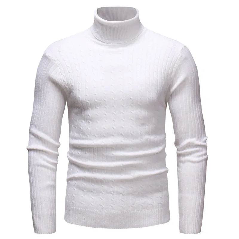 Buy Center Men's Winter Turtleneck Sweater - Large Size Casual Knitwear - Buy Center UK