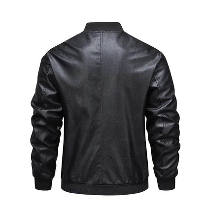 2025 Men's Vintage Black Motorcycle Leather Jacket - Oversized Style - Buy Center UK