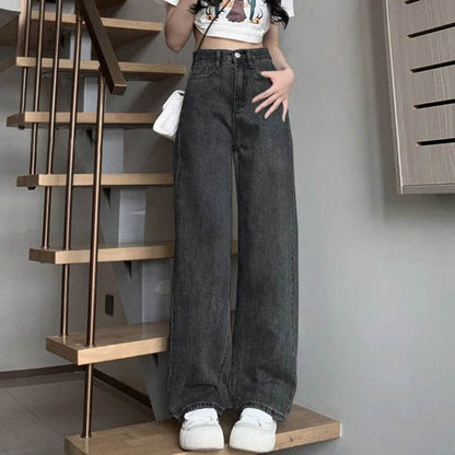 Buy Center Vintage Wide Leg Jeans - High Waist Fashion Trousers - Buy Center UK