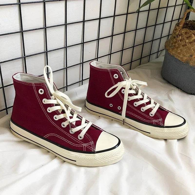 Buy Center Men's Canvas Sneakers - Unisex Lace-Up, Breathable Comfort - Buy Center UK