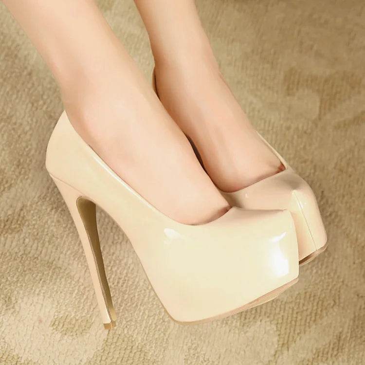 Buy Center 15cm High Heels - Platform Pumps for Nightclub & Weddings - Buy Center UK