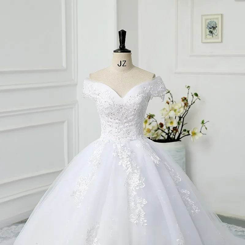 Maria Novia Off The Shoulder Wedding Dress - Vintage Sweetheart Gown - Buy Center UK